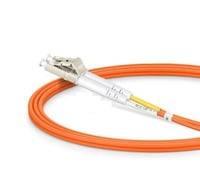 LC to ST UPC Duplex OM1 2.0mm PVC Fiber Patch Cable, 1m