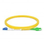LC UPC to SC APC Duplex OS2 2.0mm PVC Fiber Patch Cable