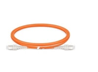 SC to SC UPC Duplex OM1 2.0mm PVC Fiber Patch Cable, 1m