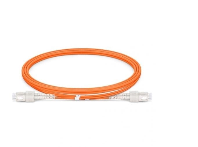 SC to SC UPC Duplex OM1 2.0mm PVC Fiber Patch Cable, 1m