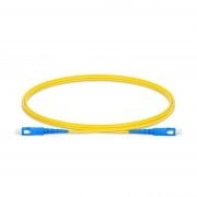 SC to SC UPC Simplex OS2 2.0mm PVC Fiber Patch Cable, 1m