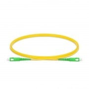 SC to SC APC Simplex OS2 2.0mm PVC Fiber Patch Cable, 1m