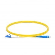 LC to SC UPC Simplex OS2 2.0mm PVC Fiber Patch Cable, 1m