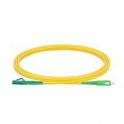 LC to SC APC Simplex OS2 2.0mm PVC Fiber Patch Cable, 2m LC to SC APC Simplex OS2 2.0mm PVC Fiber Patch Cable, 2m