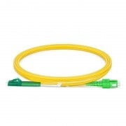 LC to SC APC Duplex OS2 2.0mm PVC Fiber Patch Cable