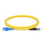 SC to ST UPC Duplex OS2 2.0mm PVC Fiber Patch Cable