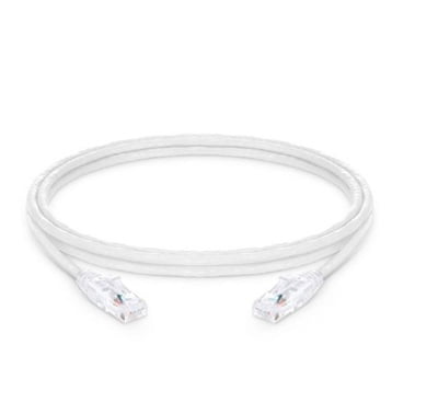 3ft (0.9m) Cat5e Snagless Unshielded (UTP) PVC CM Ethernet Patch Cable, White