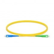 SC UPC to SC APC Simplex OS2 2.0mm PVC Fiber Patch Cable, 1m