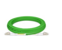 2m (7ft) LC UPC to LC UPC Duplex OM5 Multimode Wideband PVC (OFNR) 2.0mm Fiber Optic Patch Cable