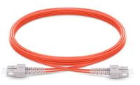SC to SC UPC Duplex OM1 2.0mm PVC Fiber Patch Cable, 1m