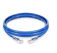 3ft (0.9m) Cat5e Snagless Unshielded (UTP) PVC CM Ethernet Patch Cable, Blue
