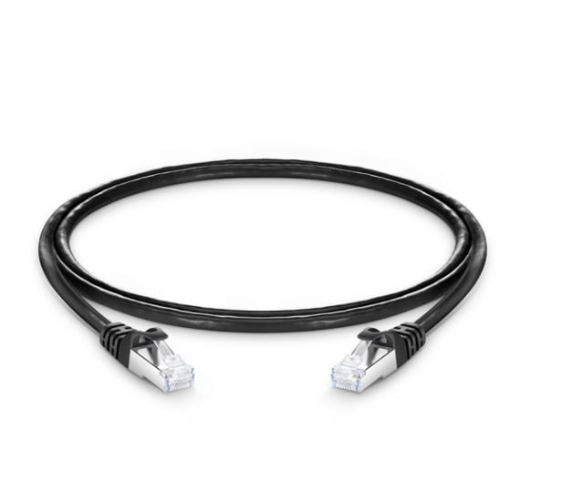 3ft (0.9m) Cat7 Snagless Shielded (SFTP) PVC CMX Ethernet Network Patch Black, Blue