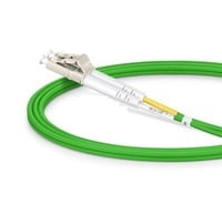 2m (7ft) LC UPC to LC UPC Duplex OM5 Multimode Wideband PVC (OFNR) 2.0mm Fiber Optic Patch Cable