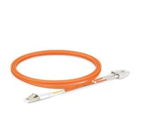 LC to SC UPC Duplex OM2 2.0mm PVC Fiber Patch Cable, 1m