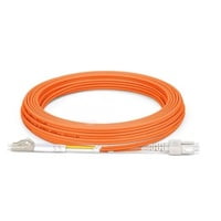 LC to SC UPC Duplex OM2 2.0mm PVC Fiber Patch Cable, 1m