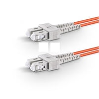 SC to SC UPC Duplex OM1 2.0mm PVC Fiber Patch Cable, 1m