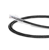 Copie de 3ft (0.9m) Cat5e Snagless Unshielded (UTP) PVC CM Ethernet Patch Cable, Black