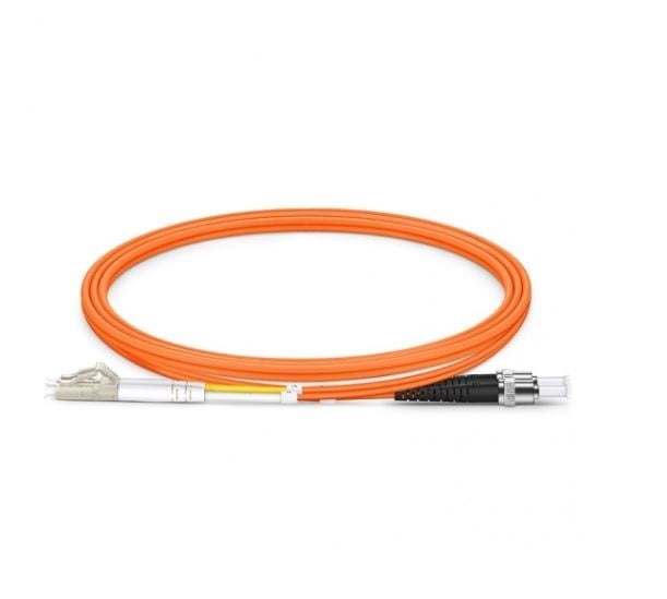 LC to ST UPC Duplex OM1 2.0mm PVC Fiber Patch Cable, 1m