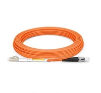 LC to ST UPC Duplex OM1 2.0mm PVC Fiber Patch Cable, 1m