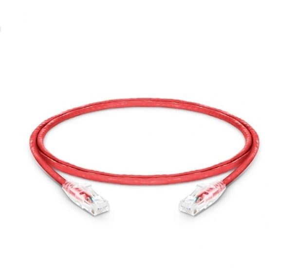 3ft (0.9m) Cat5e Snagless Unshielded (UTP) PVC CM Ethernet Patch Cable, Red