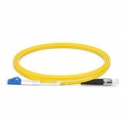LC to ST UPC Duplex OS2 2.0mm PVC Fiber Patch Cable