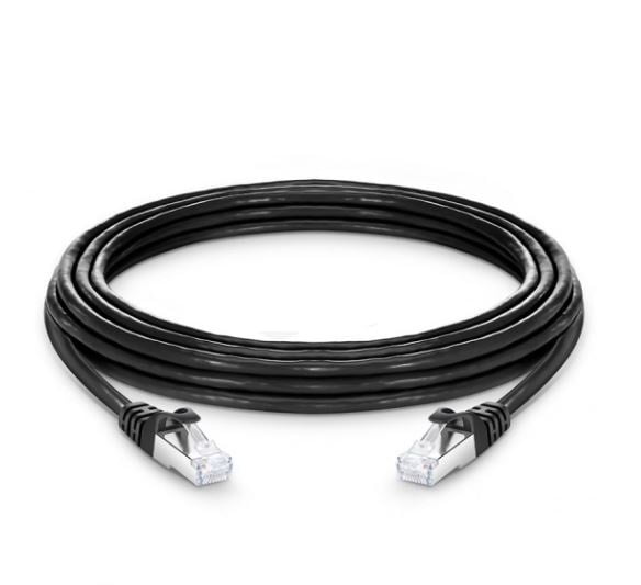 Copie de 25ft (7.6m) Cat7 Snagless Shielded (SFTP) PVC CM Ethernet Network Patch Cable, Black
